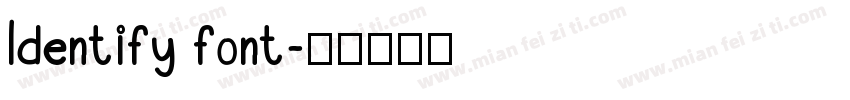 ldentify font字体转换
